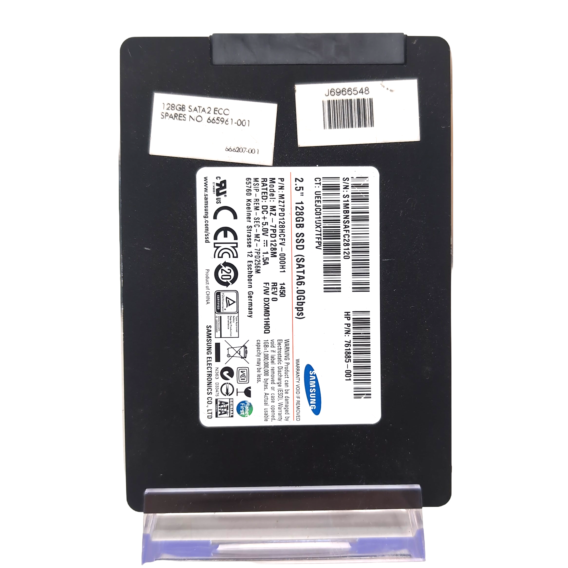 Samsung 128GB SATA SSD Storage MZ7PD128HCFV-000H1 - Good Condition, Tested